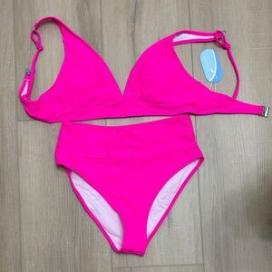 NWT neon pink bikini